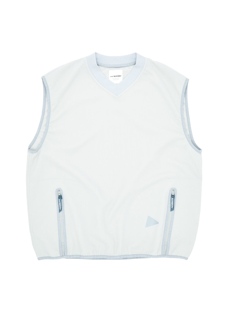 and Wander Men's Vent Vest - Light Grey