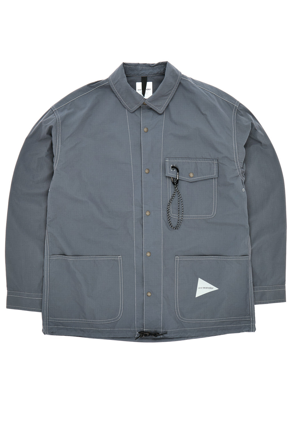 and Wander Men's Cordura Cotton Rip Shirt Jacket - Grey