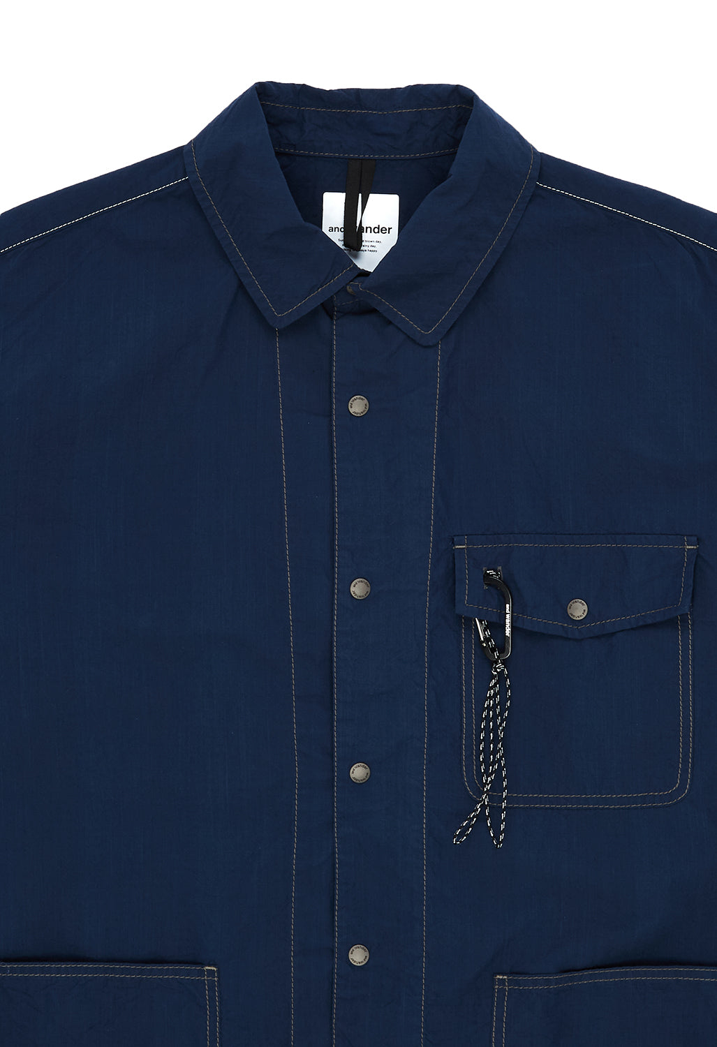 and wander Cordura Cotton Rip Shirt Jacket Black – LESS 17