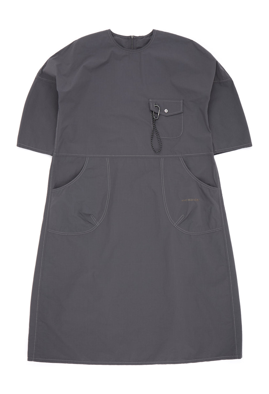 and wander Women's Cordura Cotton Rip Dress - Grey