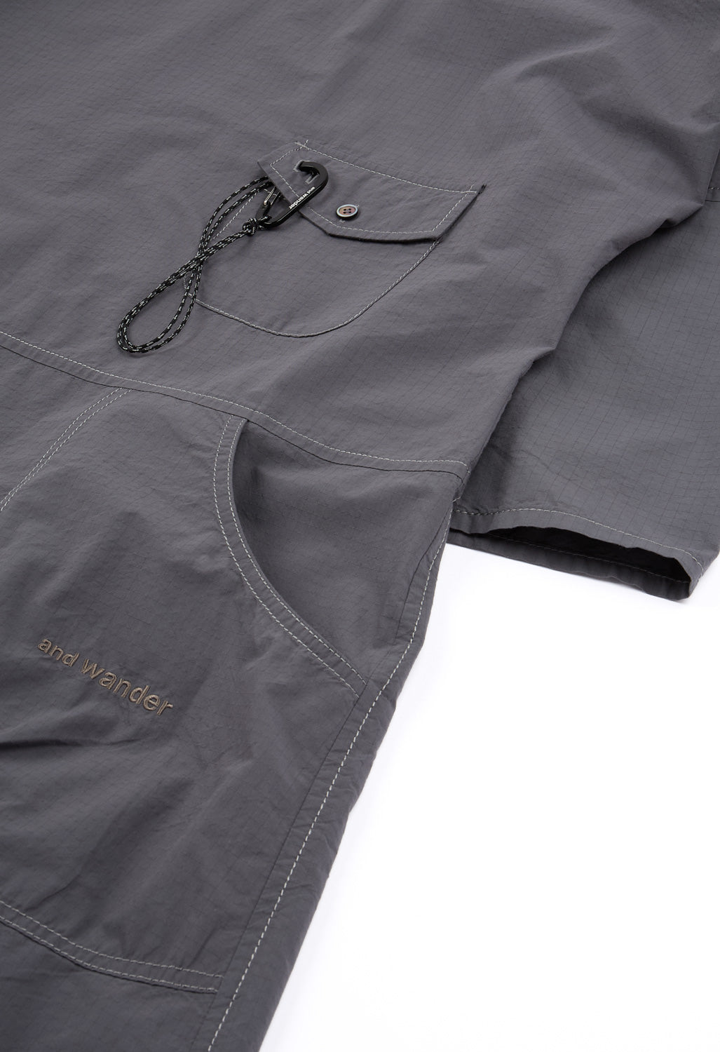 and wander Women's Cordura Cotton Rip Dress - Grey
