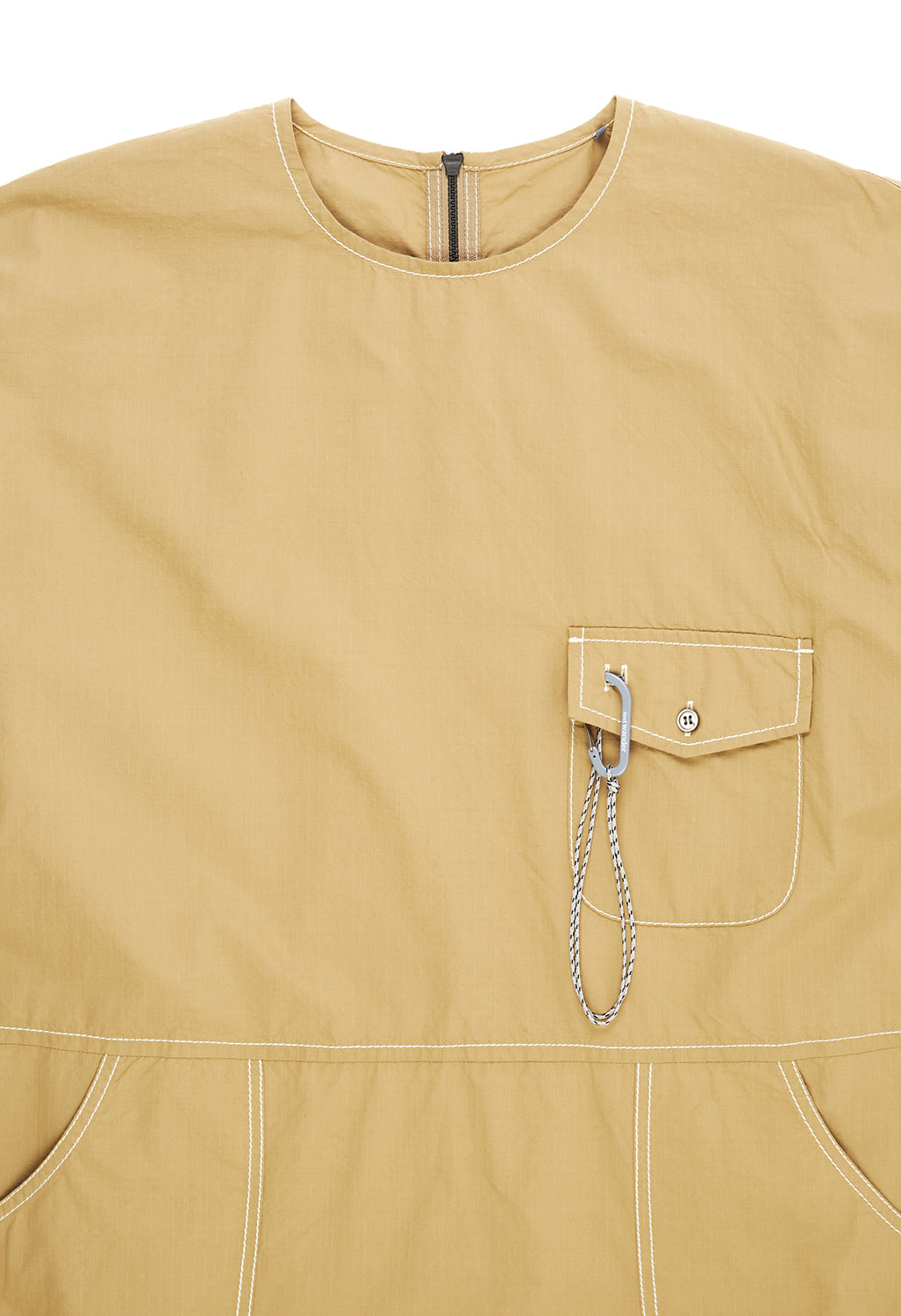 and wander Women's Cordura Cotton Rip Dress - Beige