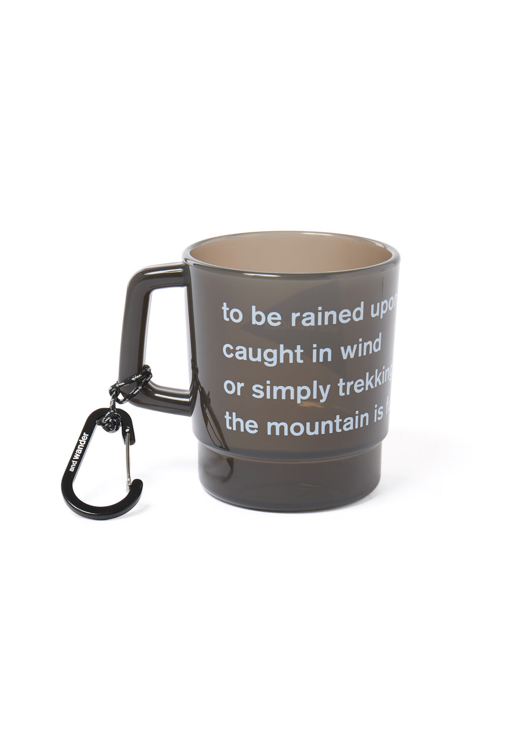 and wander And Wander Logo PP Mug - Black