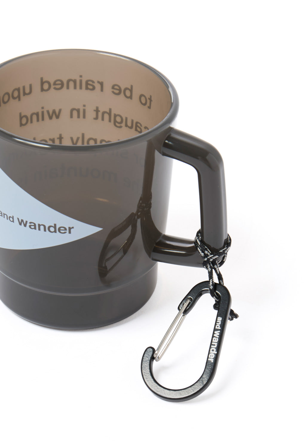 and wander And Wander Logo PP Mug - Black