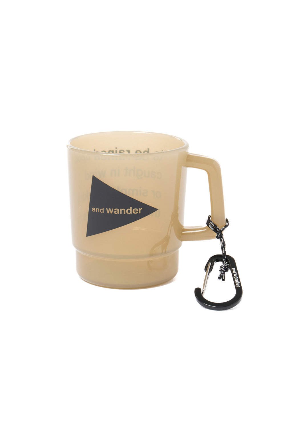 and wander And Wander Logo PP Mug - Beige