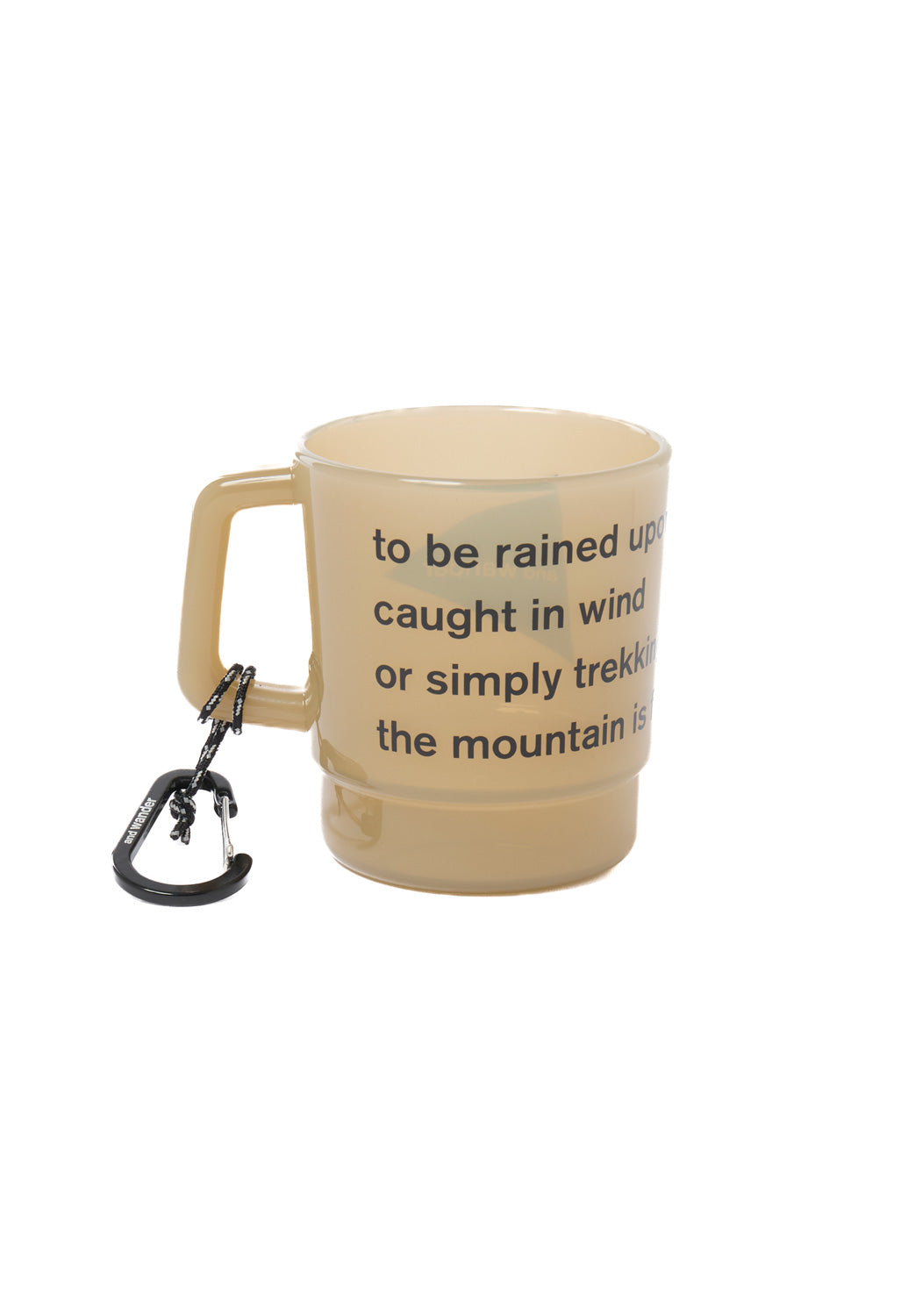and wander And Wander Logo PP Mug - Beige