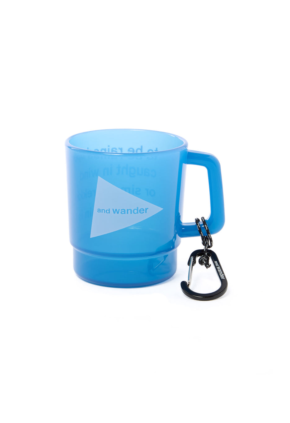 and wander Logo PP Mug - Blue