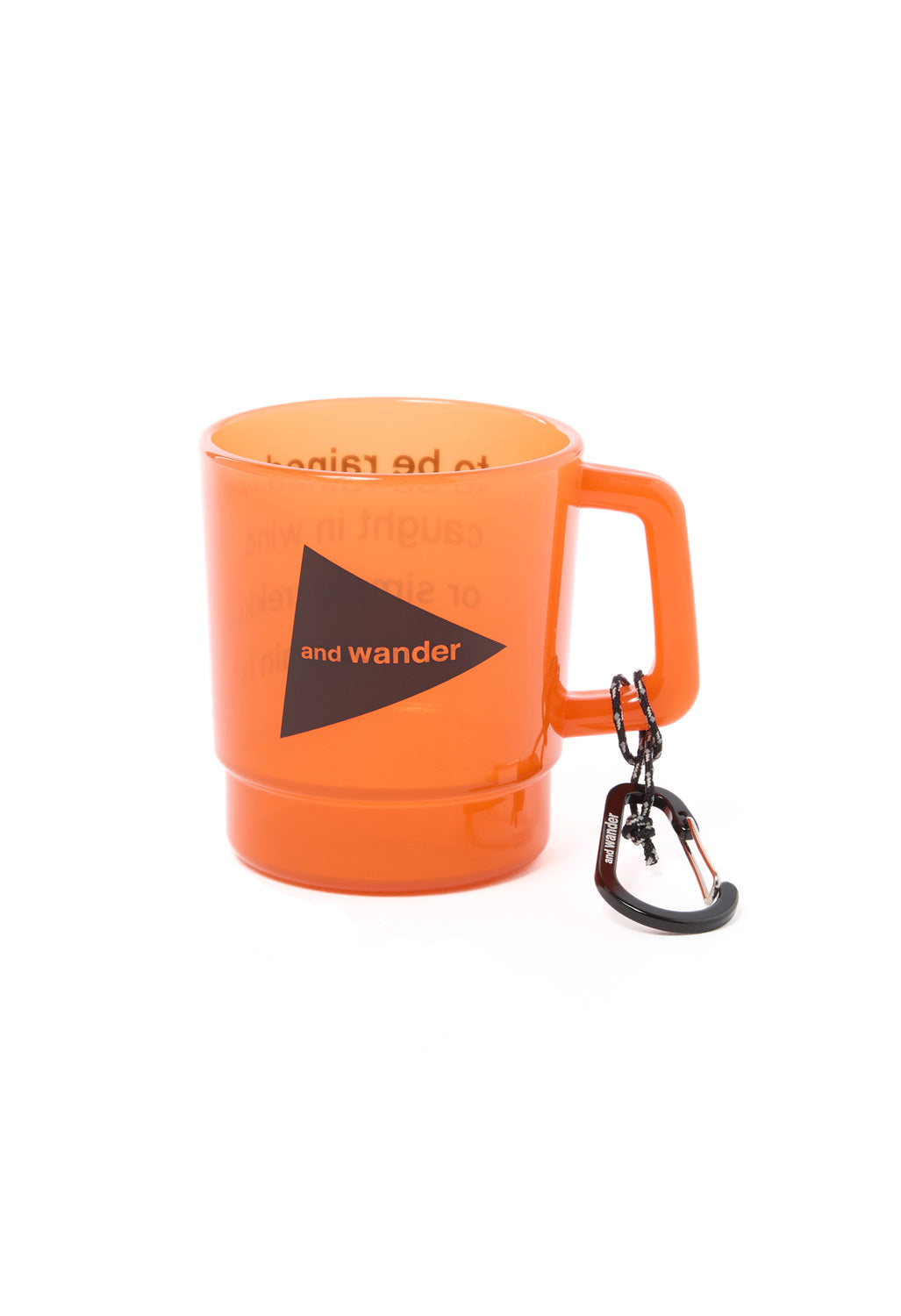 and wander Logo PP Mug - Orange