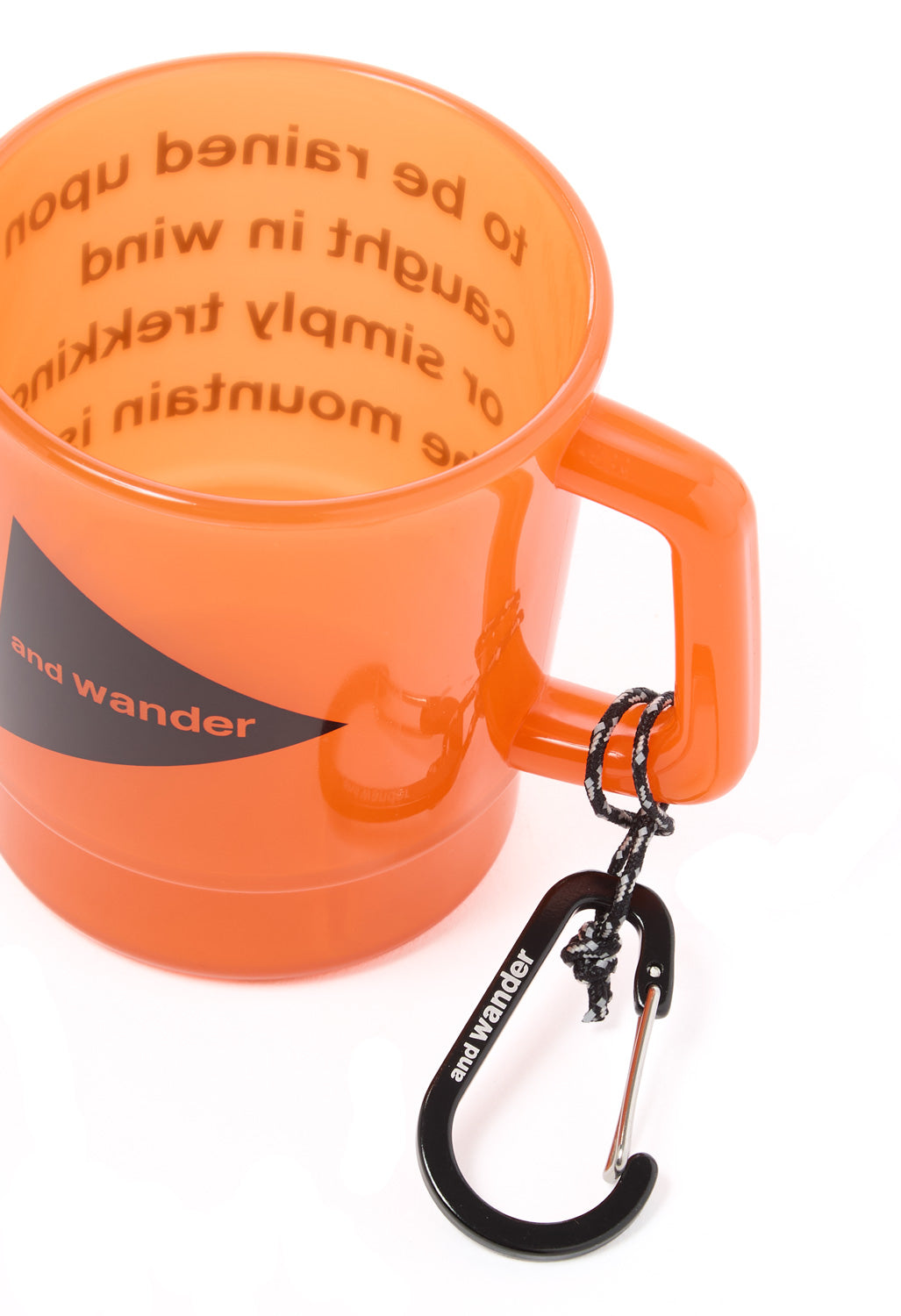 and wander Logo PP Mug - Orange