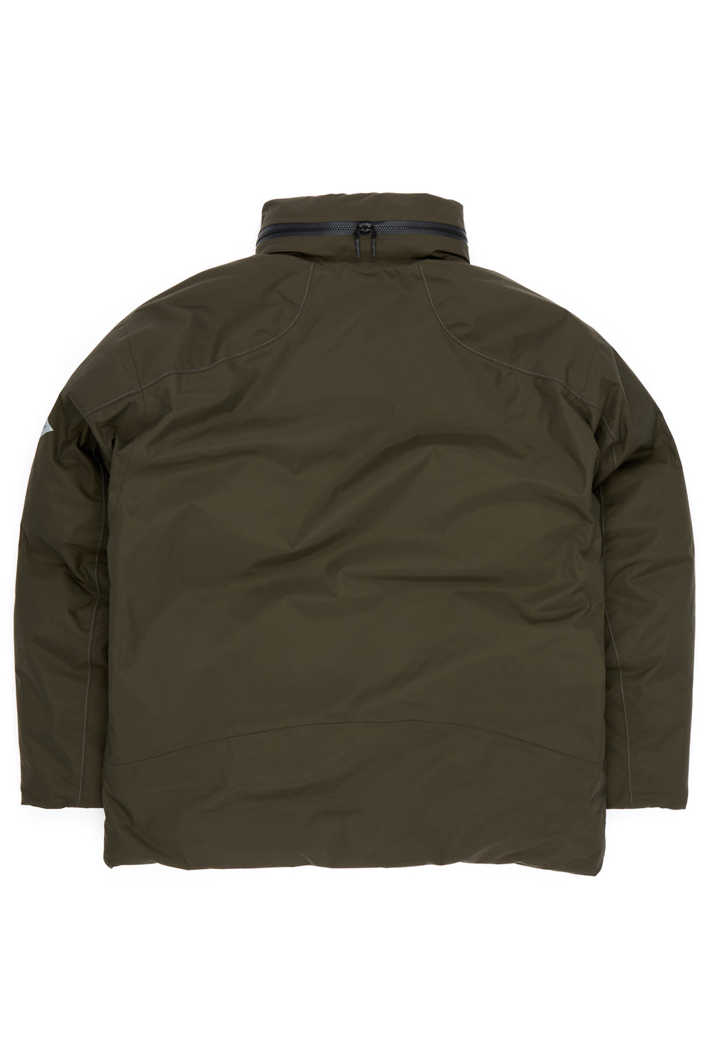 and wander Men's Rain Proof Down Jacket - Dark Khaki