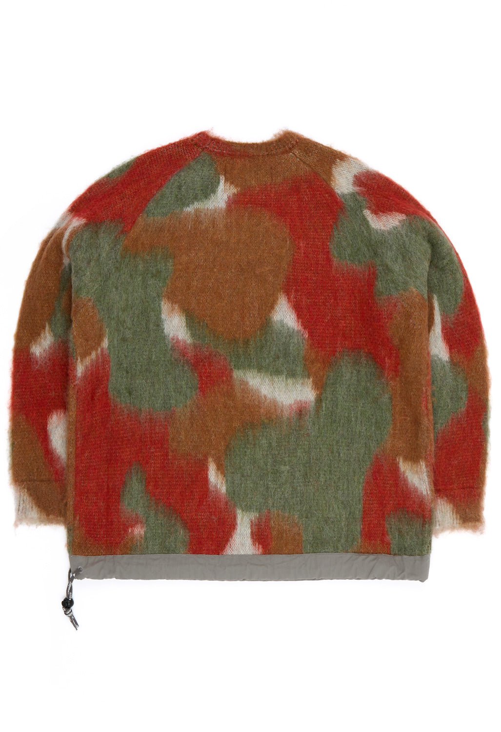 and wander Women's Mix Colour Shaggy Knit Sweater - Brown Mix