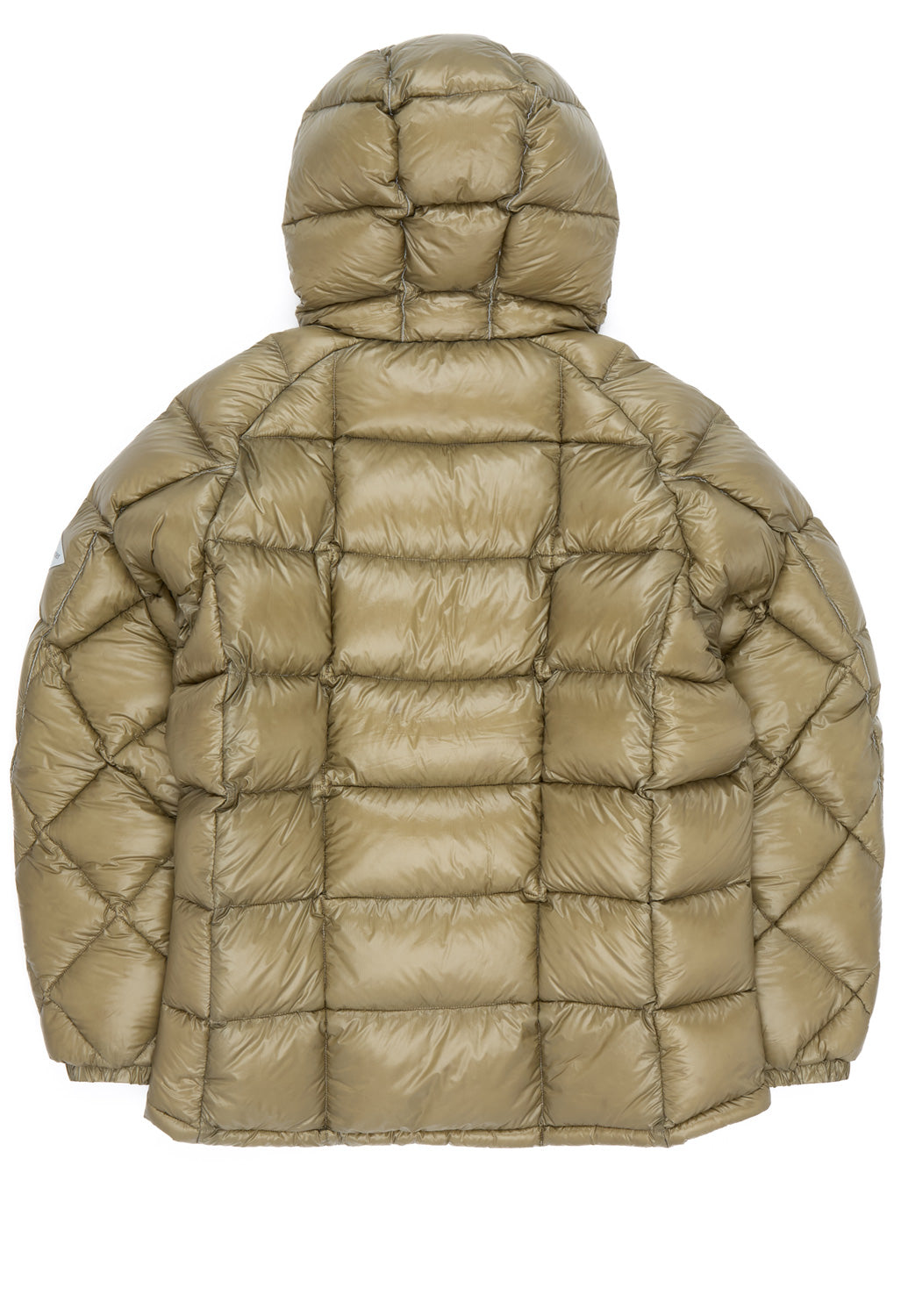 and wander Men's Diamond Stitch Down Hoodie  - Light Khaki
