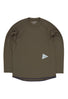 and wander Men's Dry Jersey Raglan Long Sleeve Tee - Khaki