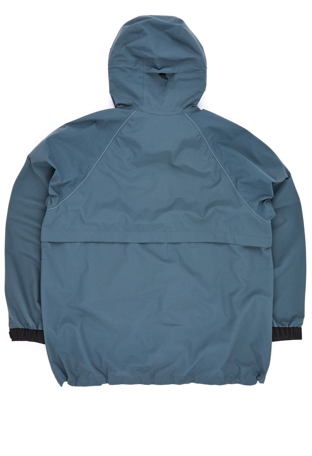 and wander Men's Loose Fitting Rain Jacket - Blue Grey