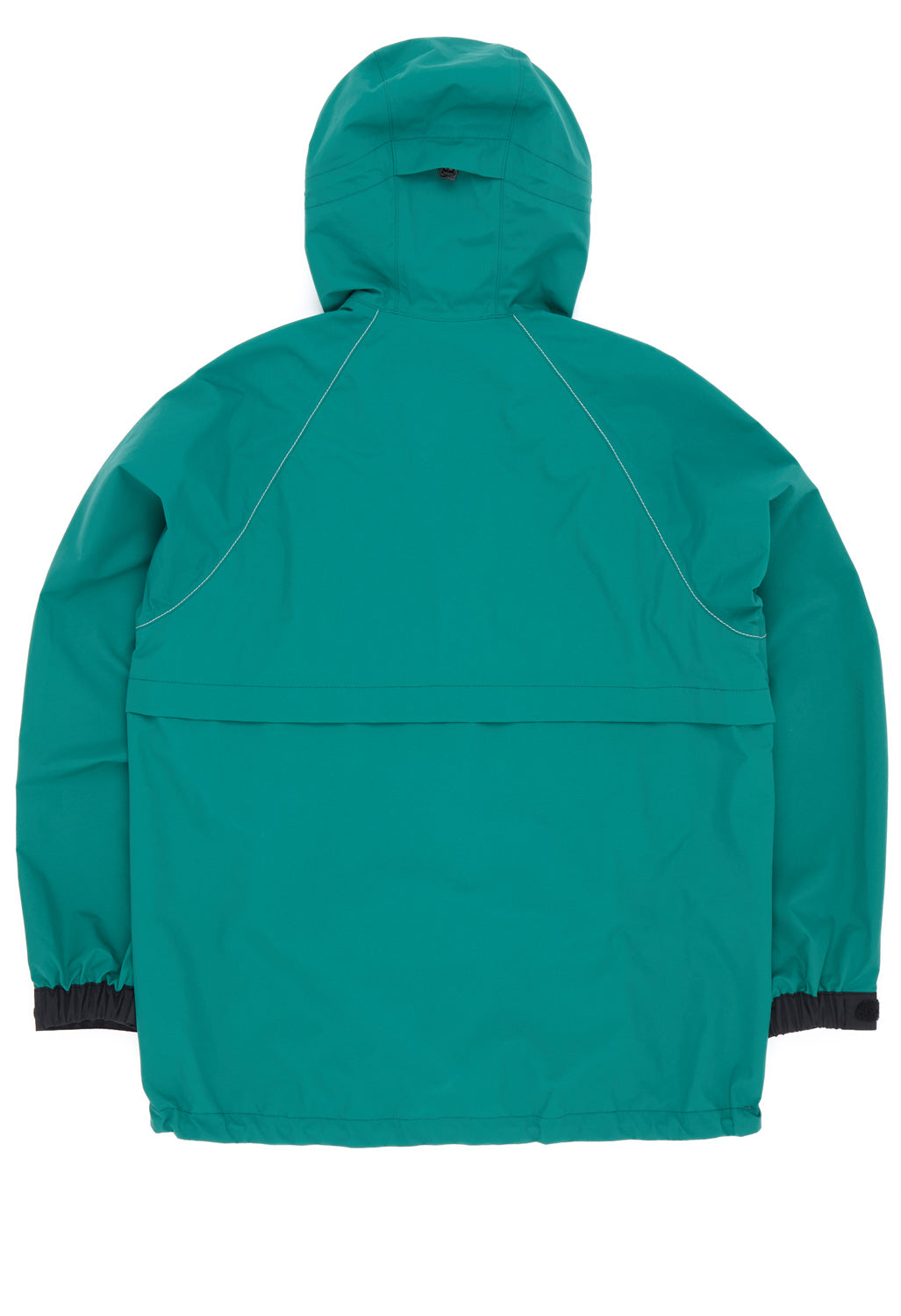 and wander Men's Loose Fitting Rain Jacket - Blue Green