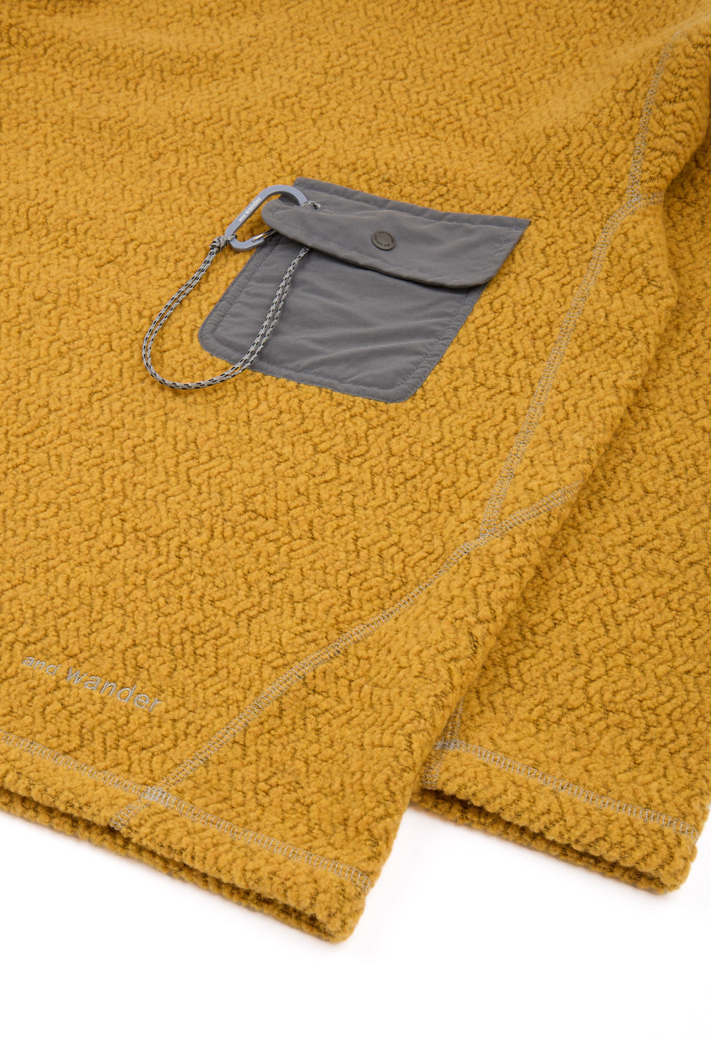 and wander Men's Re Wool Jq Crew Neck - Yellow