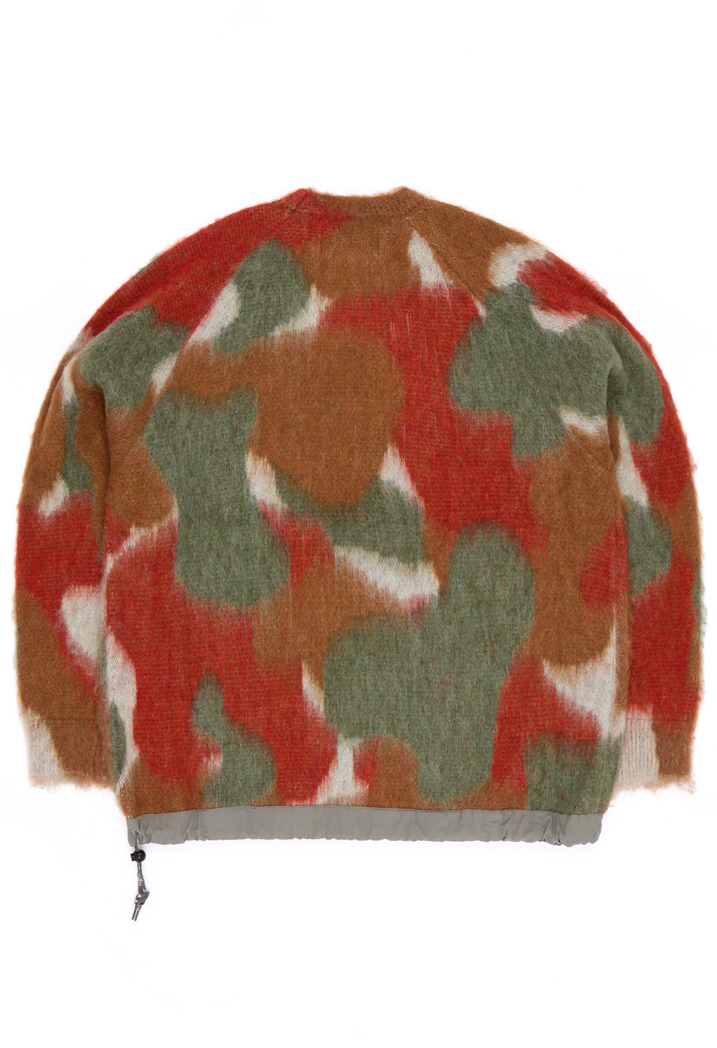 and wander Men's Mix Colour Shaggy Knit Sweater - Brown Mix