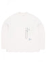 and wander Women's Heavy Cotton Pocket Long Sleeve Tee - Light Grey