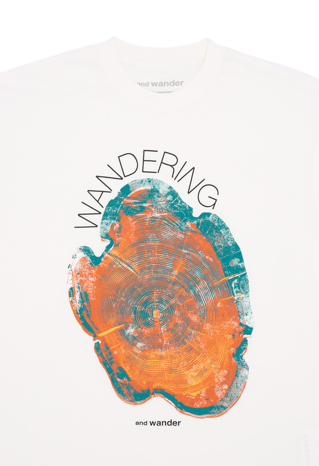 and wander Men's WANDERING Printed Tee - White