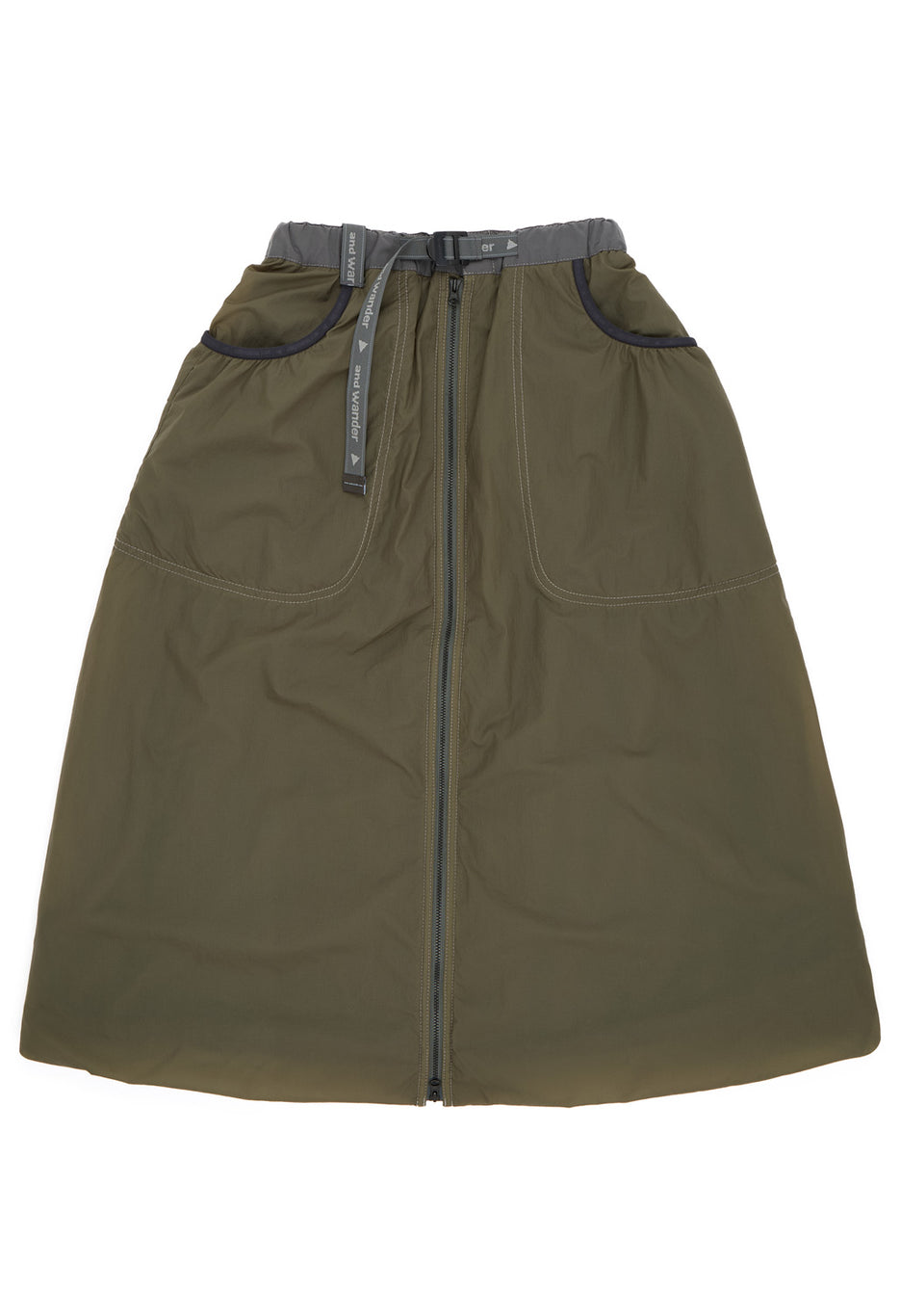 and wander Women's Octa Fluffy Skirt - L.Khaki