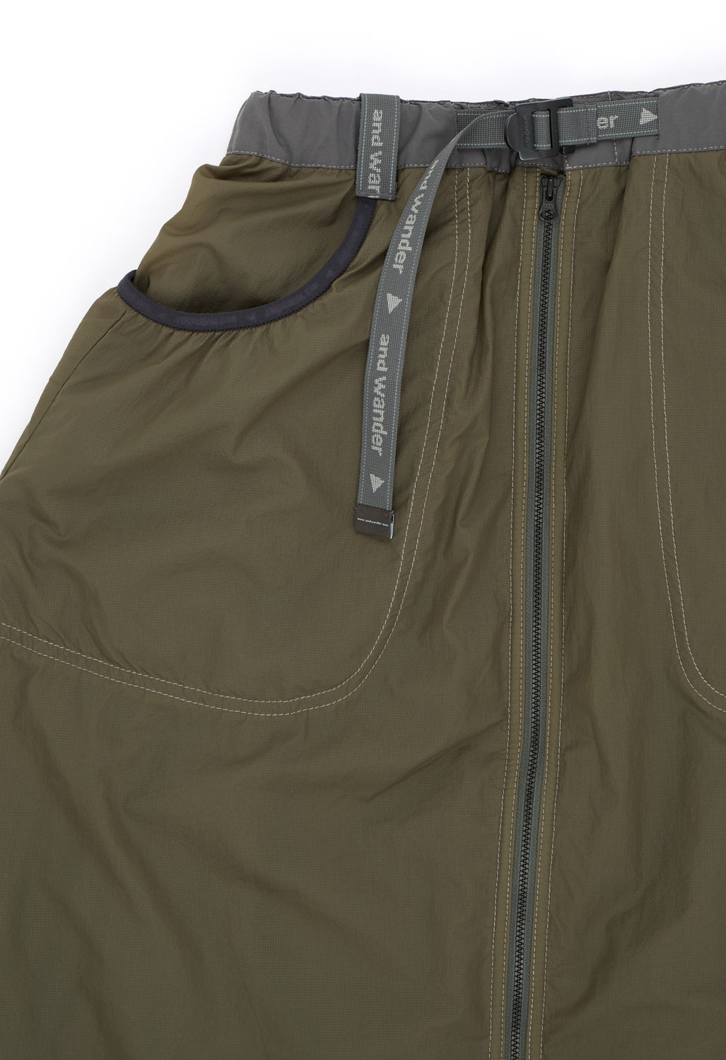 and wander Women's Octa Fluffy Skirt - L.Khaki