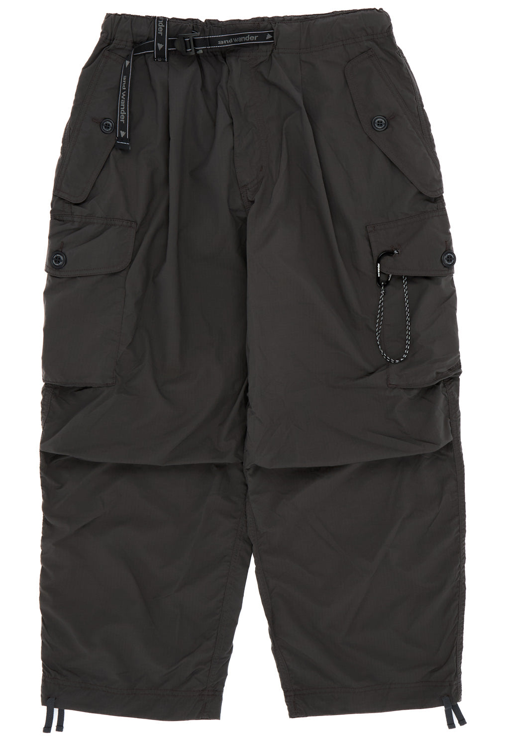 and wander Men's Oversized Cargo Pants - Charcoal