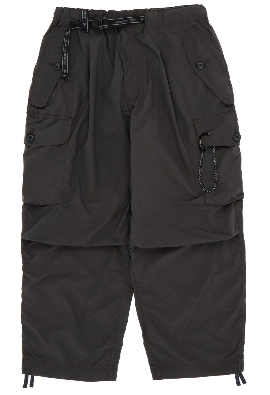 and wander Men's Oversized Cargo Pants - Charcoal