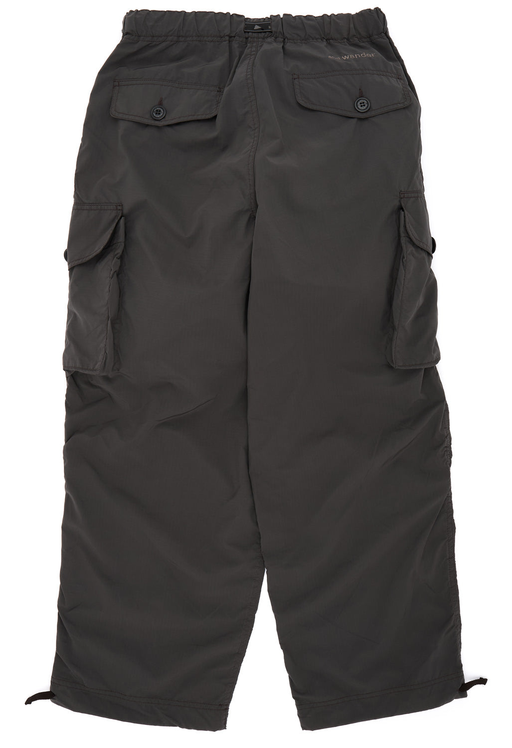 and wander Men's Oversized Cargo Pants - Charcoal