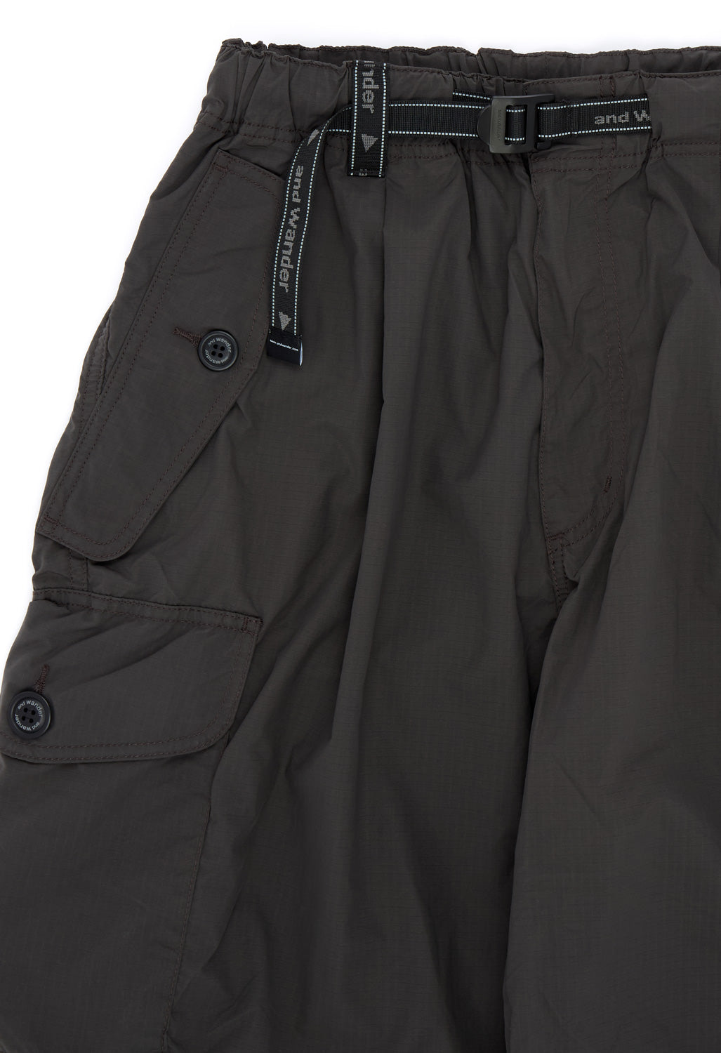 and wander Men's Oversized Cargo Pants - Charcoal