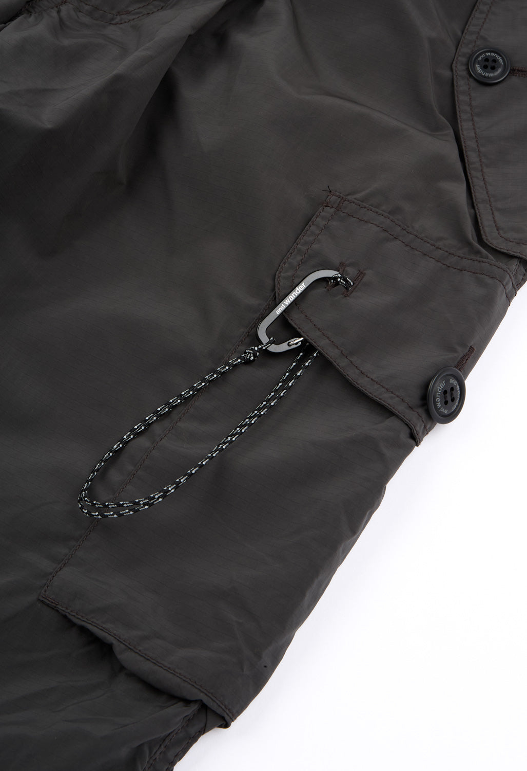 and wander Men's Oversized Cargo Pants - Charcoal