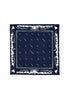 and wander Reflective Words Bandana - Navy