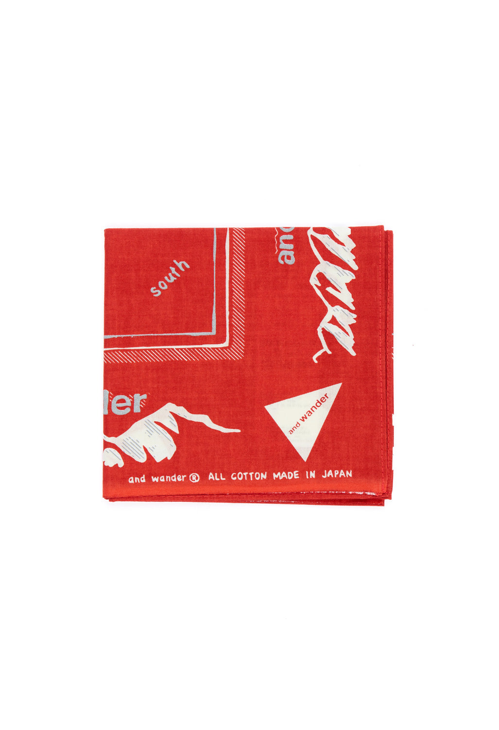 and wander Reflective Words Bandana - Red