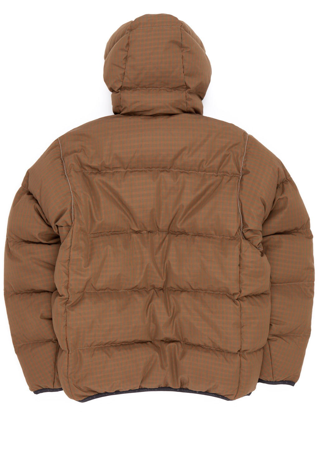 and wander x Gramicci Men's Wool Check Down Jacket - Orange