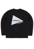 and wander x Gramicci Men's Backprint Long Sleeve Tee - Black