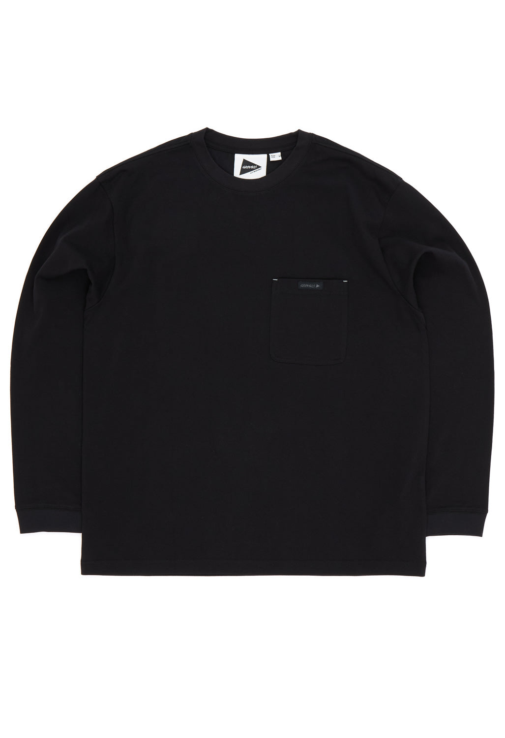 and wander x Gramicci Men's Backprint Long Sleeve Tee - Black