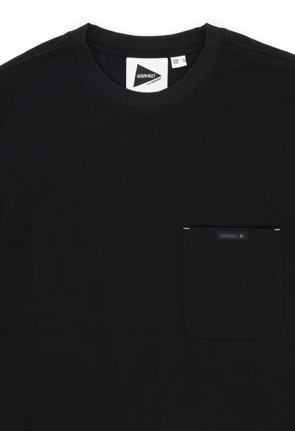 and wander x Gramicci Men's Backprint Long Sleeve Tee - Black