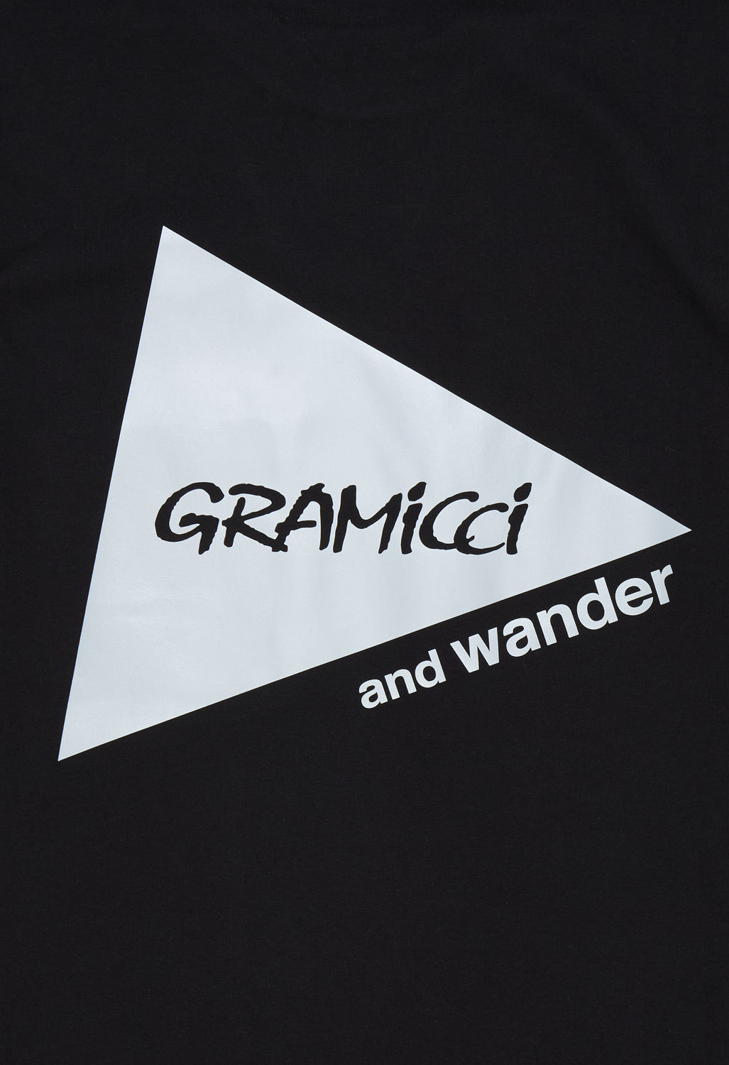 and wander x Gramicci Men's Backprint Long Sleeve Tee - Black