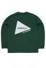 and wander x Gramicci Men's Backprint Long Sleeve Tee - Green