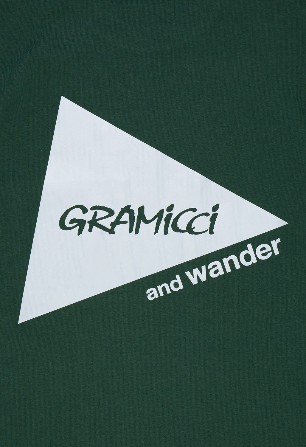 and wander x Gramicci Men's Backprint Long Sleeve Tee - Green