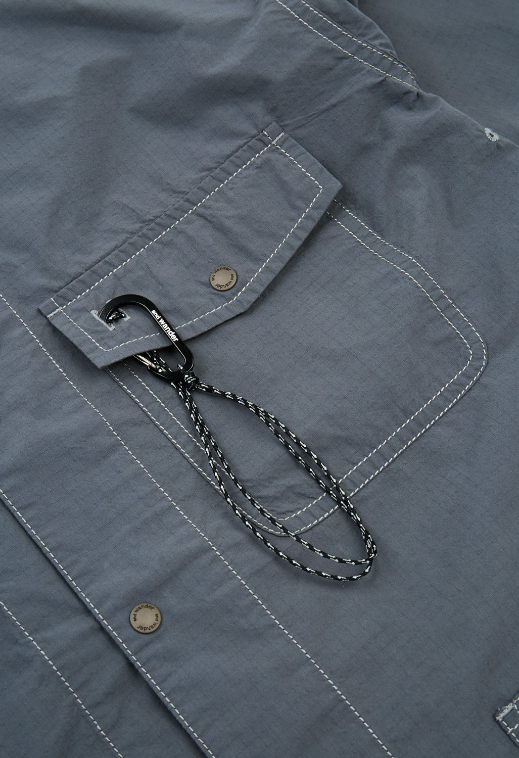 and Wander Women's Cordura Cotton Rip Shirt Jacket - Grey