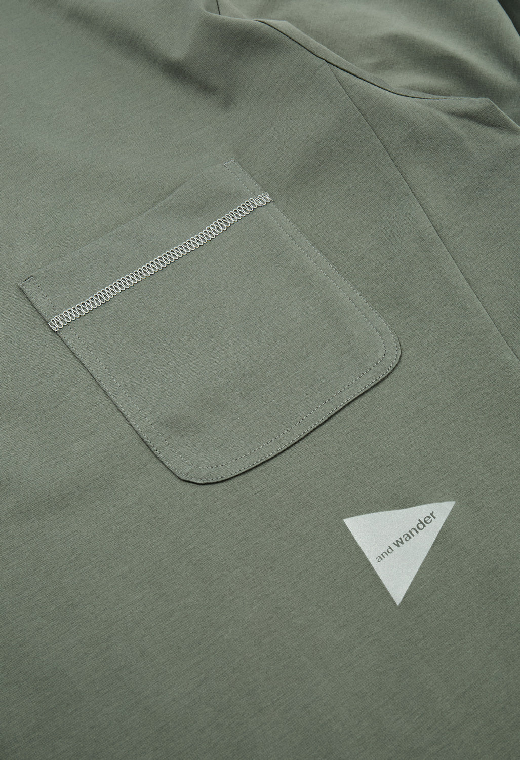 and wander Men's Combi Long Sleeve Tee - Grey