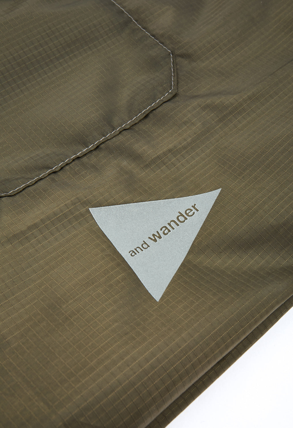 and wander Crispy Rip Grocery Pocket Bag - Khaki