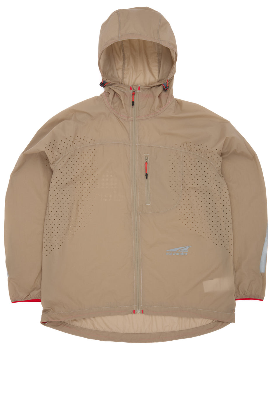 and wander x Altra Ventilation Wind Jacket - Beige