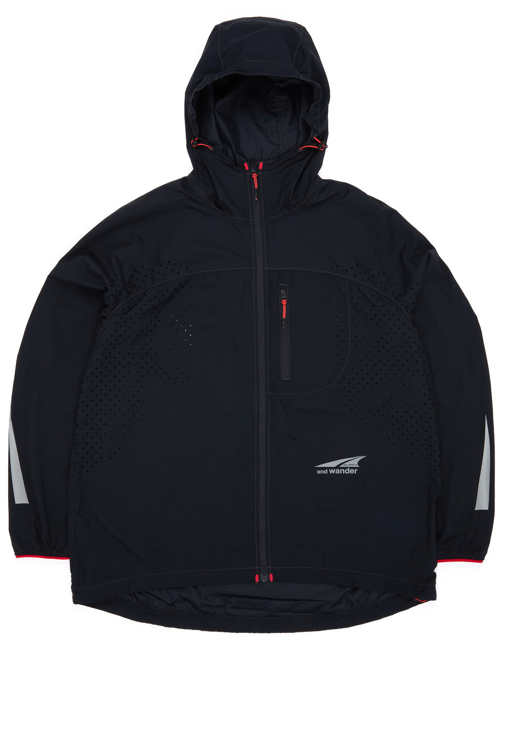 and wander x Altra Ventilation Wind Jacket - Navy
