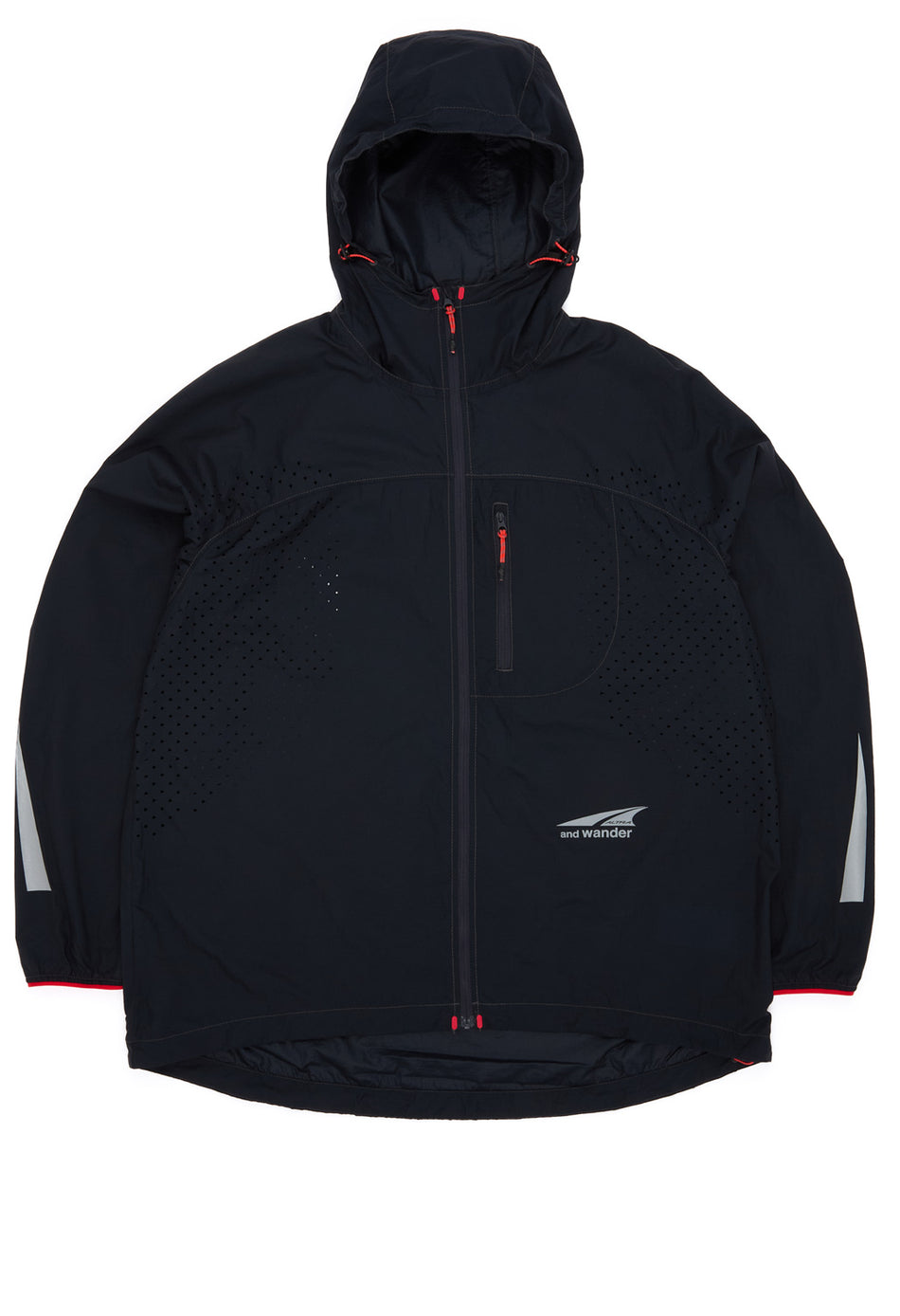 and wander x Altra Ventilation Wind Jacket - Navy