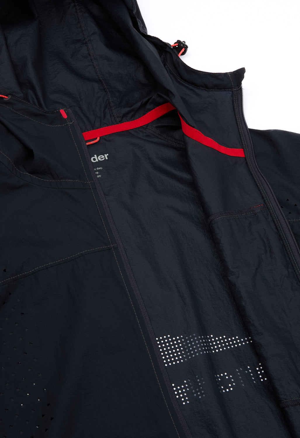 and wander x Altra Ventilation Wind Jacket - Navy