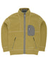 and wander Men's Pe Warm Pile Stand Zip Fleece - Yellow Olive