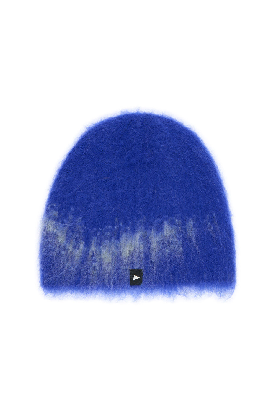 and wander Jacquard Shaggy Knit Cap - Blue