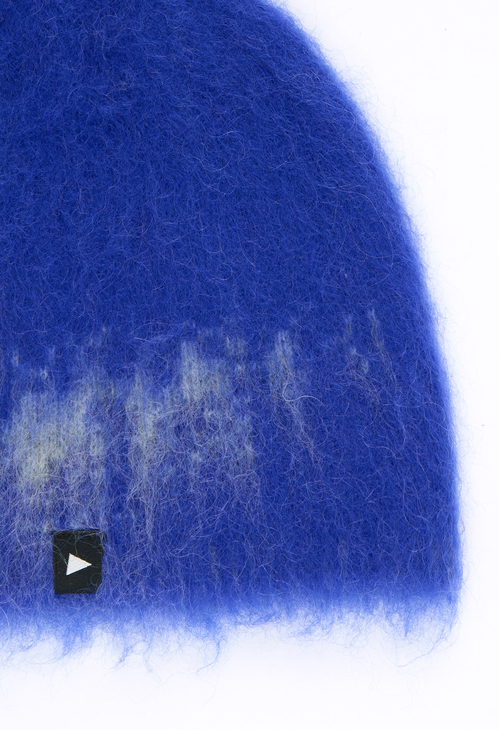 and wander Jacquard Shaggy Knit Cap - Blue