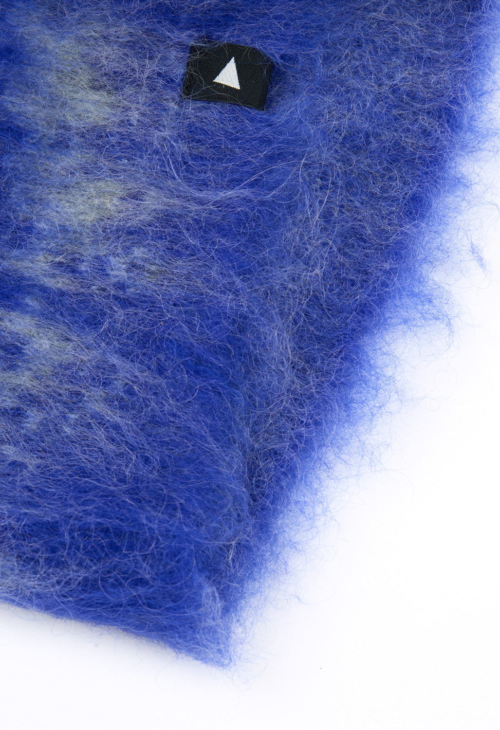 and wander Jacquard Shaggy Knit Cap - Blue